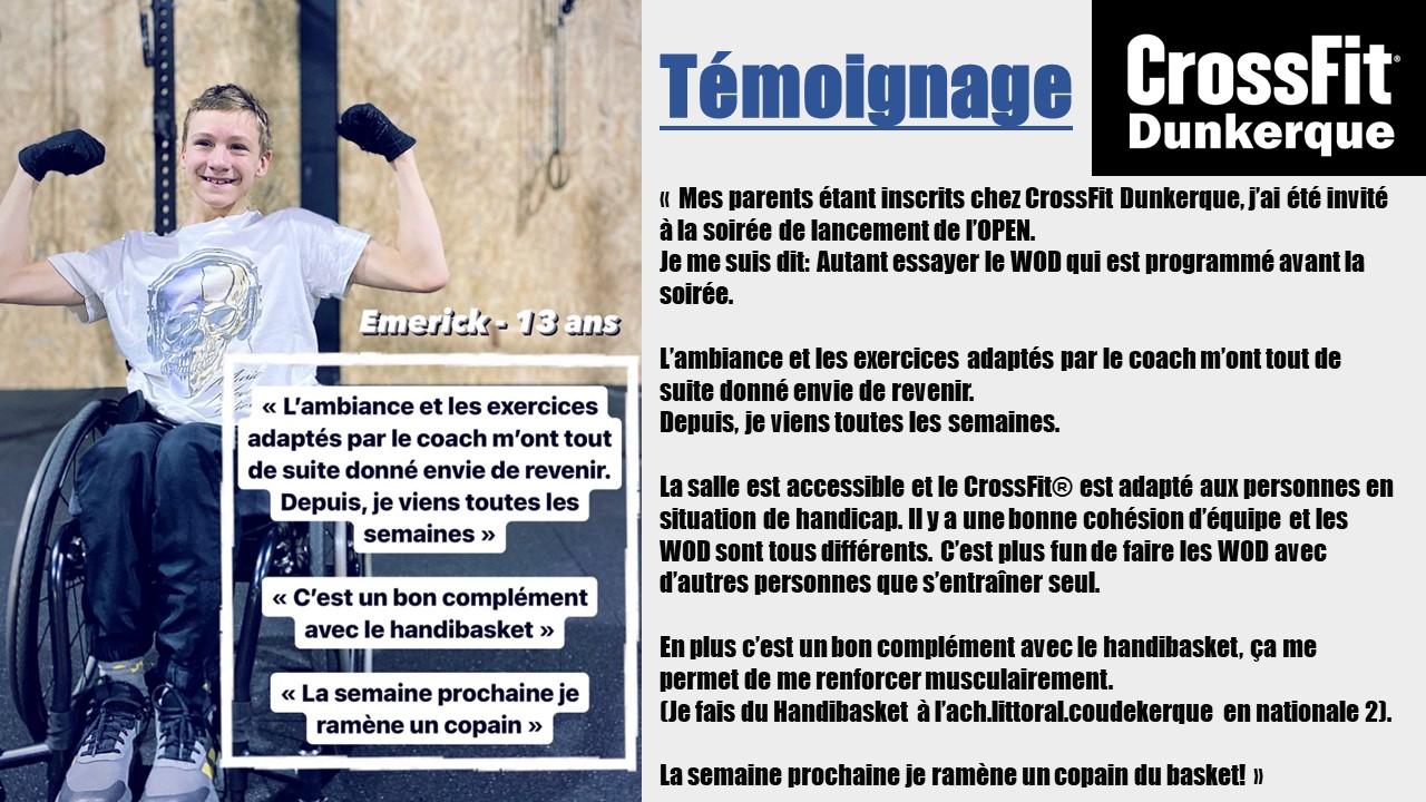 Témoignage CrossFit Dunkerque 2